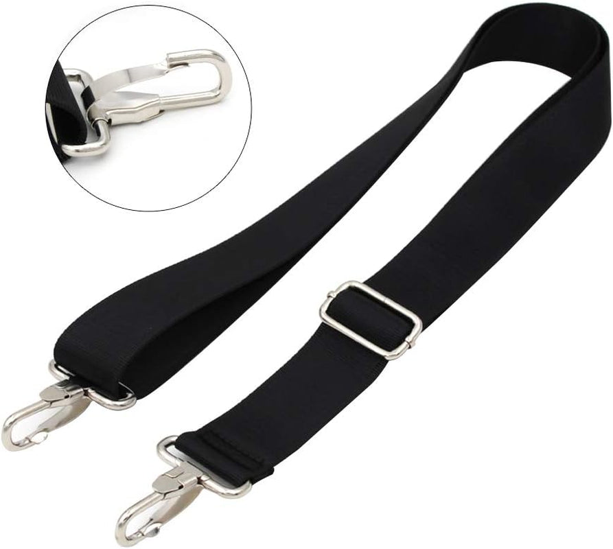 47 inch bag replacement shoulder strap | Padded & Adjustable - Perfect for travel bags, laptop bags, briefcases, camera bags, messenger bags, diaper bags & more (Black)