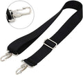47 inch bag replacement shoulder strap | Padded & Adjustable - Perfect for travel bags, laptop bags, briefcases, camera bags, messenger bags, diaper bags & more (Black)