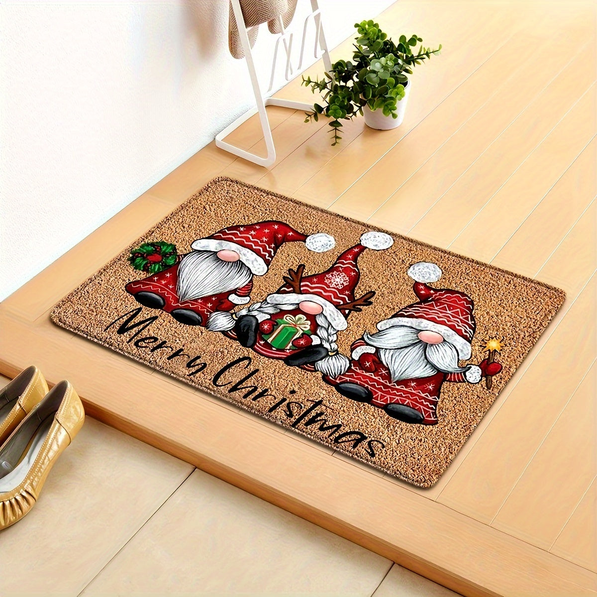 Doormat Gnome Christmas Decorations Indoor Outdoor