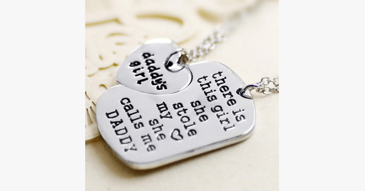 Exquisite Father-Daughter Pendant Set – Ideal keepsake for your special bond!
