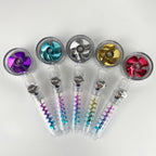 Modern showerhead bathroom hand shower made of plastic with adjustable water flow