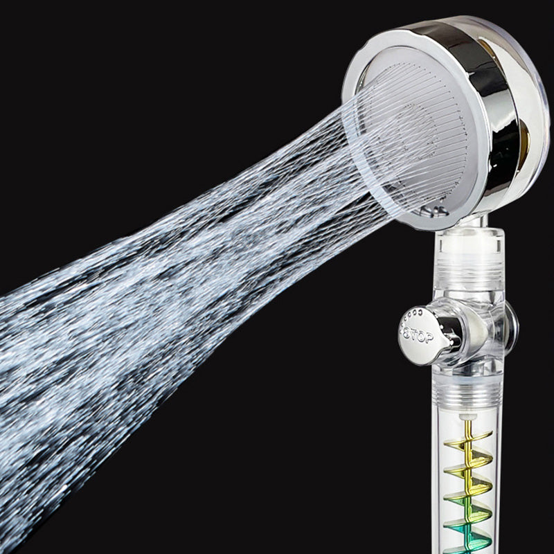 Modern showerhead bathroom hand shower made of plastic with adjustable water flow