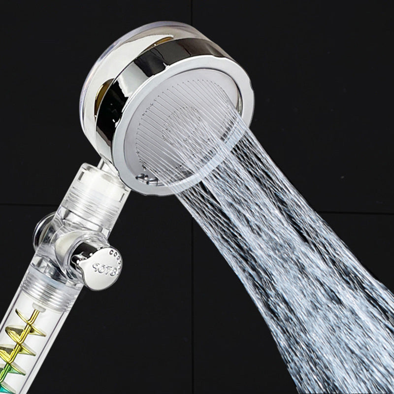 Modern showerhead bathroom hand shower made of plastic with adjustable water flow