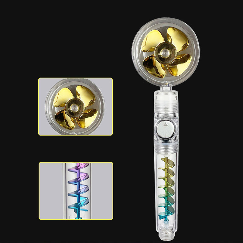 Modern showerhead bathroom hand shower made of plastic with adjustable water flow