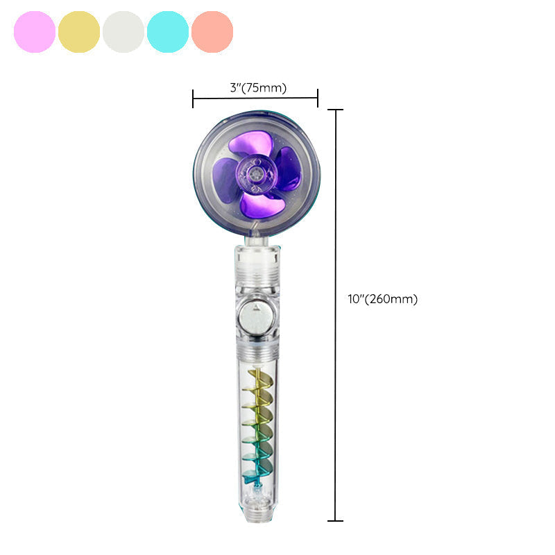 Modern showerhead bathroom hand shower made of plastic with adjustable water flow