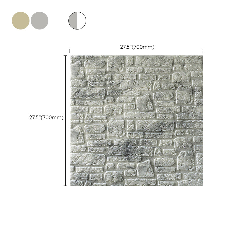 3D Artificial Stone Wall Panel Modern Style Living Room Wall Panel (10-Pack)