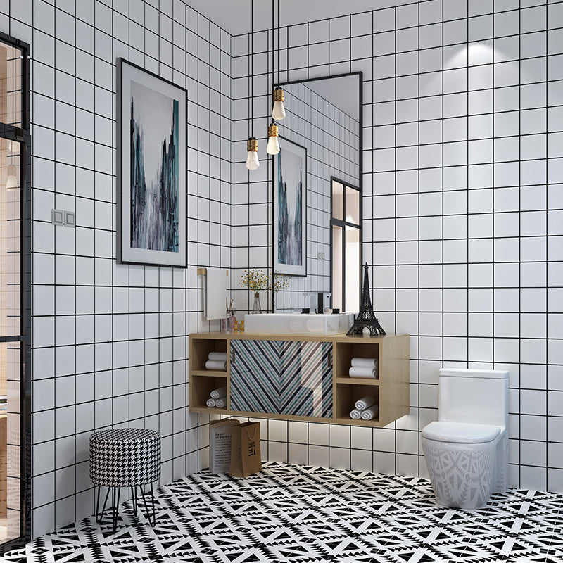 Square Mosaic Tile Peel and Stick Tile for Kitchen and Bathroom