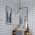 Square Mosaic Tile Peel and Stick Tile for Kitchen and Bathroom