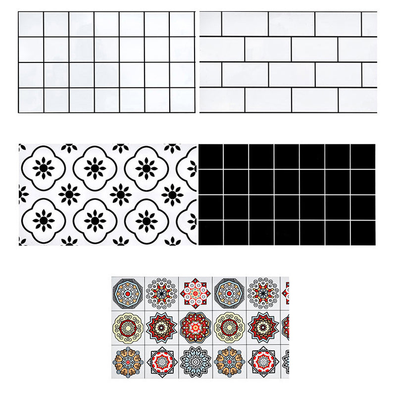 Square Mosaic Tile Peel and Stick Tile for Kitchen and Bathroom