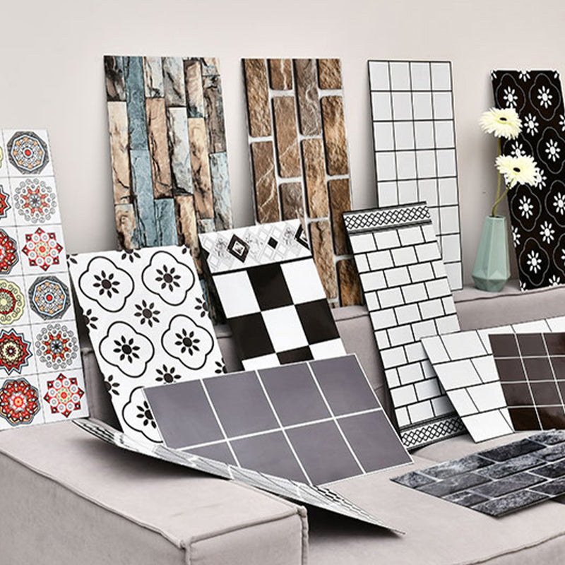 Square Mosaic Tile Peel and Stick Tile for Kitchen and Bathroom