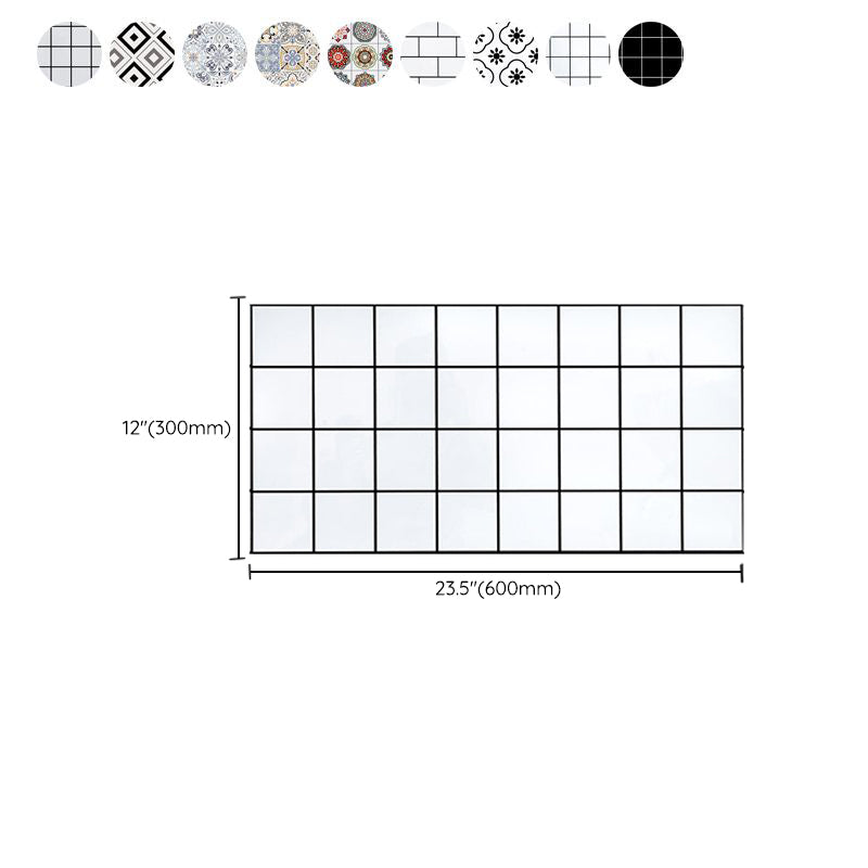 Square Mosaic Tile Peel and Stick Tile for Kitchen and Bathroom