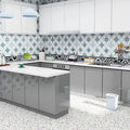 Rectangular Peel & Stick Tile PVC Single Tile for Kitchen and Bathroom