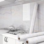 23.6" Rectangular Single Plate PVC Peel and Stick Tile for the Kitchen