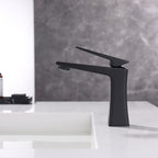 Glam Vessel Sink Faucet Brass Lever Handles with Drain Assembly Sink Mixer