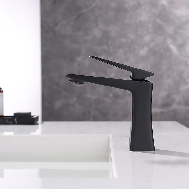 Glam Vessel Sink Faucet Brass Lever Handles with Drain Assembly Sink Mixer