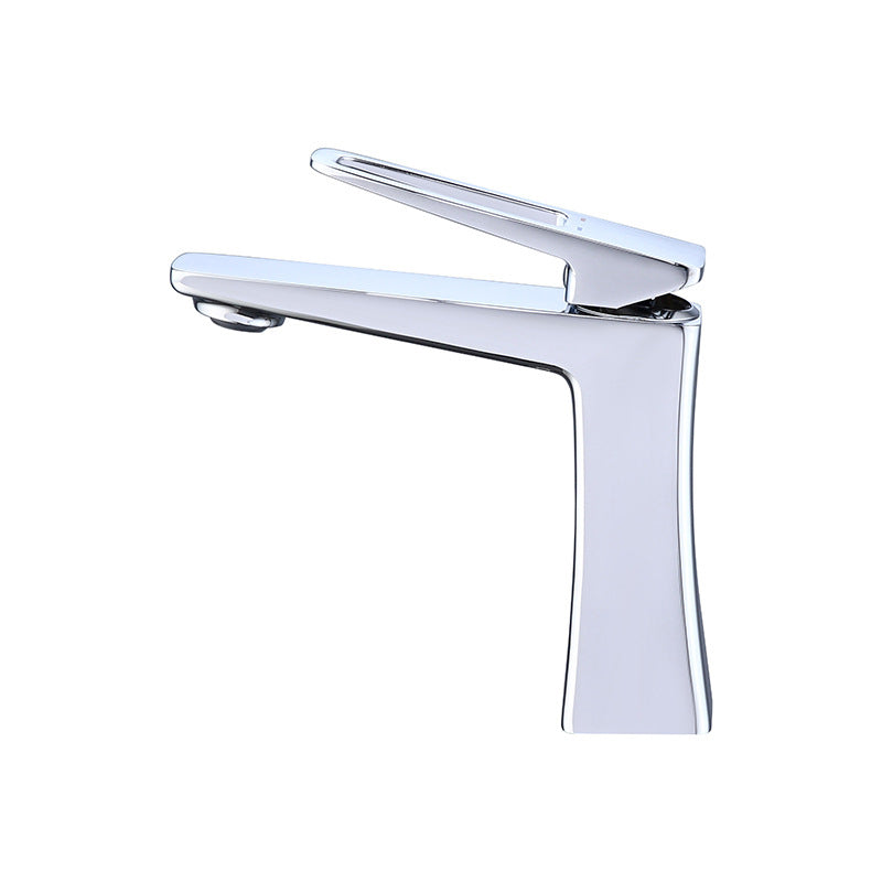 Glam Vessel Sink Faucet Brass Lever Handles with Drain Assembly Sink Mixer