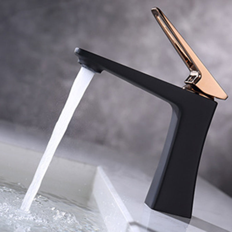 Glam Vessel Sink Faucet Brass Lever Handles with Drain Assembly Sink Mixer