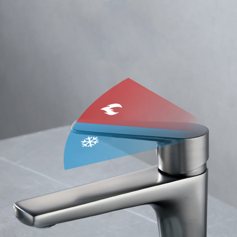 Contemporary Centerset Faucet Single Handle Faucet for Bathroom