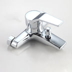 Modern Silver Faucet Copper with 1-Handle 2-Hole Bathroom Faucet