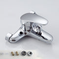 Modern Silver Faucet Copper with 1-Handle 2-Hole Bathroom Faucet