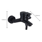 Modern Silver Faucet Copper with 1-Handle 2-Hole Bathroom Faucet