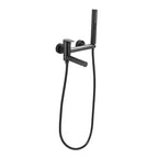 Modern Bathtub Edge Piece Single-Lever Wall-Mounted Bathtub Faucet with Hand Shower