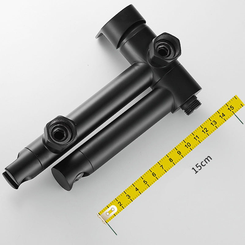 Modern Bathtub Edge Piece Single-Lever Wall-Mounted Bathtub Faucet with Hand Shower