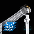 Modern Style Handheld Showerhead Plastic with Adjustable Water Flow