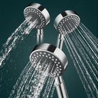 Contemporary Showerhead Combination Metal Round Handheld Showerhead