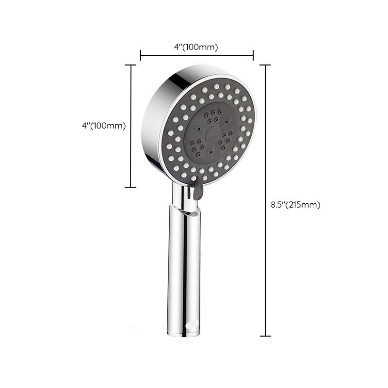 Contemporary Showerhead Combination Metal Round Handheld Showerhead