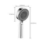 Contemporary Showerhead Combination Metal Round Handheld Showerhead