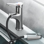 Simplicity Brass Sink Faucet Low Arc Single Color Centerset Vanity Faucet for the Bathroom