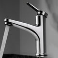 Simplicity Brass Sink Faucet Low Arc Single Color Centerset Vanity Faucet for the Bathroom