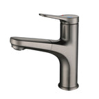 Simplicity Brass Sink Faucet Low Arc Single Color Centerset Vanity Faucet for the Bathroom