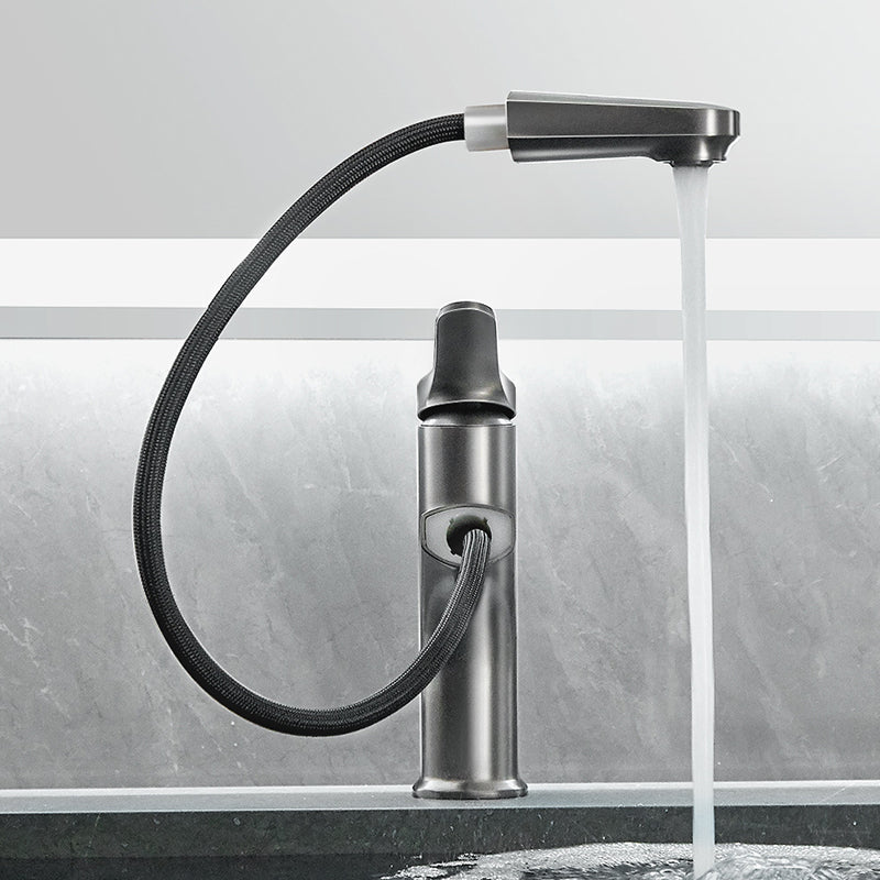 Simplicity Brass Sink Faucet Low Arc Single Color Centerset Vanity Faucet for the Bathroom