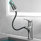 Simplicity Brass Sink Faucet Low Arc Single Color Centerset Vanity Faucet for the Bathroom