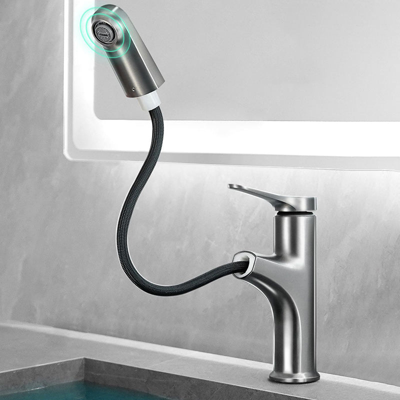 Simplicity Brass Sink Faucet Low Arc Single Color Centerset Vanity Faucet for the Bathroom