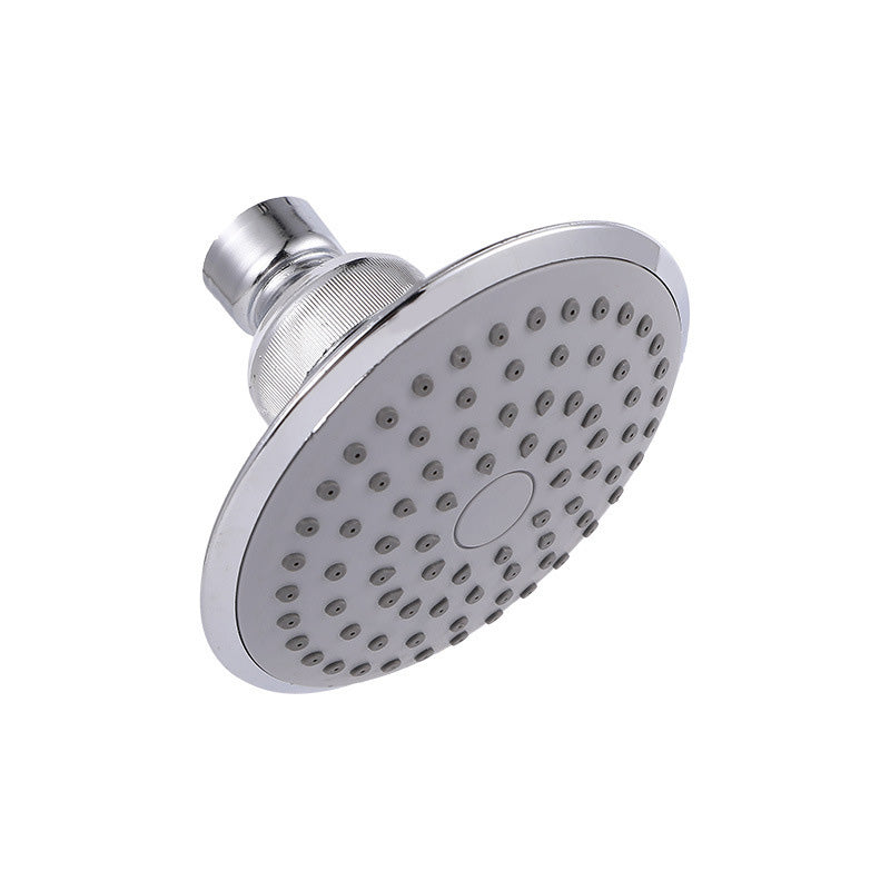 Round Shape Shower Head Modern Swiveling Wall Mounted Fixed Shower Head