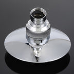 Round Shape Shower Head Modern Swiveling Wall Mounted Fixed Shower Head