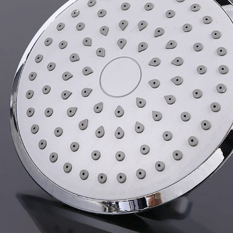 Round Shape Shower Head Modern Swiveling Wall Mounted Fixed Shower Head