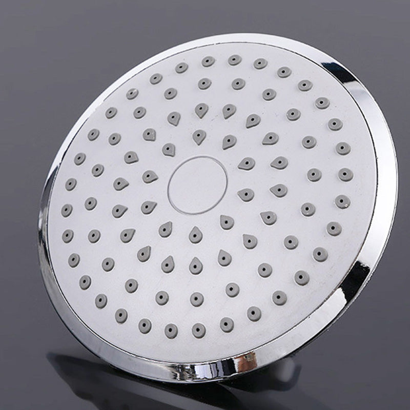 Round Shape Shower Head Modern Swiveling Wall Mounted Fixed Shower Head