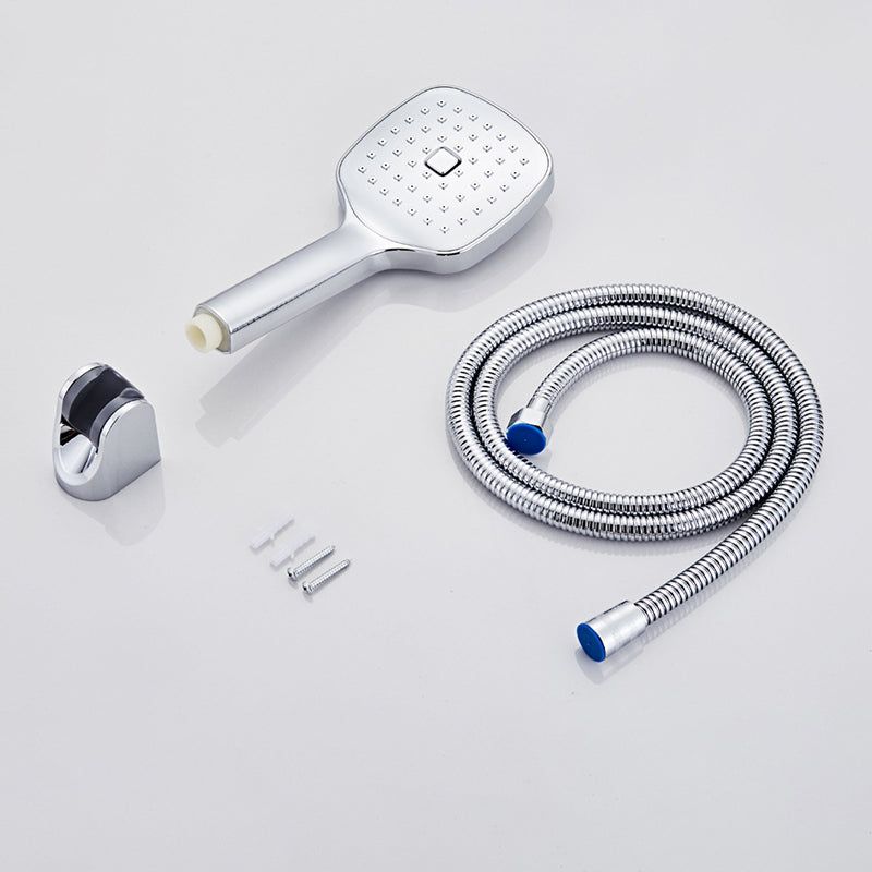 Square Handheld Shower Head Modern Wall Mounted Handheld Shower Head