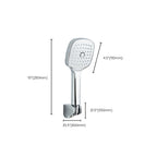 Square Handheld Shower Head Modern Wall Mounted Handheld Shower Head