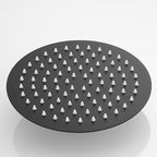 Square and Round Shower Head made of Stainless Steel, Fixed Mounted Ceiling Shower Head in Black