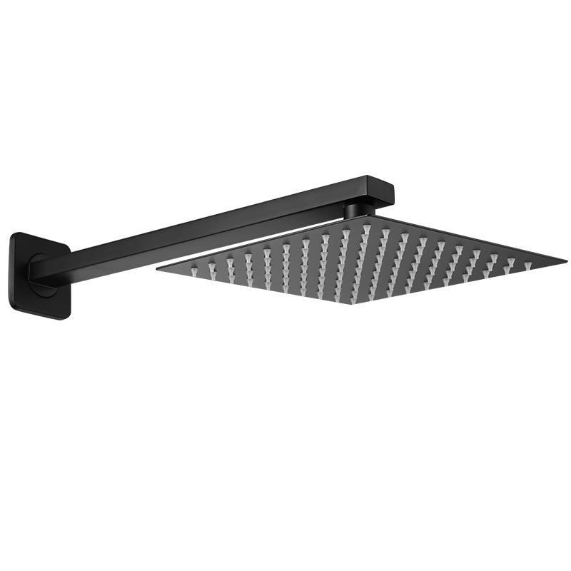 Square and Round Shower Head made of Stainless Steel, Fixed Mounted Ceiling Shower Head in Black