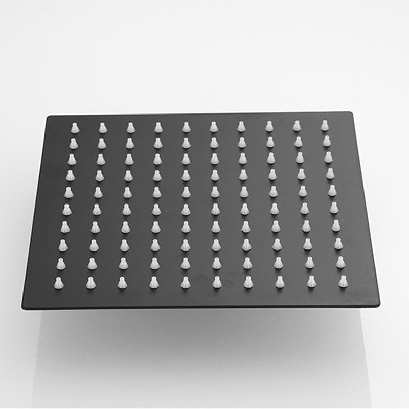 Square and Round Shower Head made of Stainless Steel, Fixed Mounted Ceiling Shower Head in Black