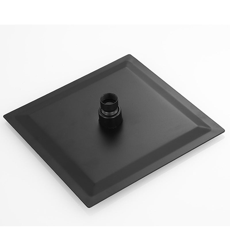 Square and Round Shower Head made of Stainless Steel, Fixed Mounted Ceiling Shower Head in Black