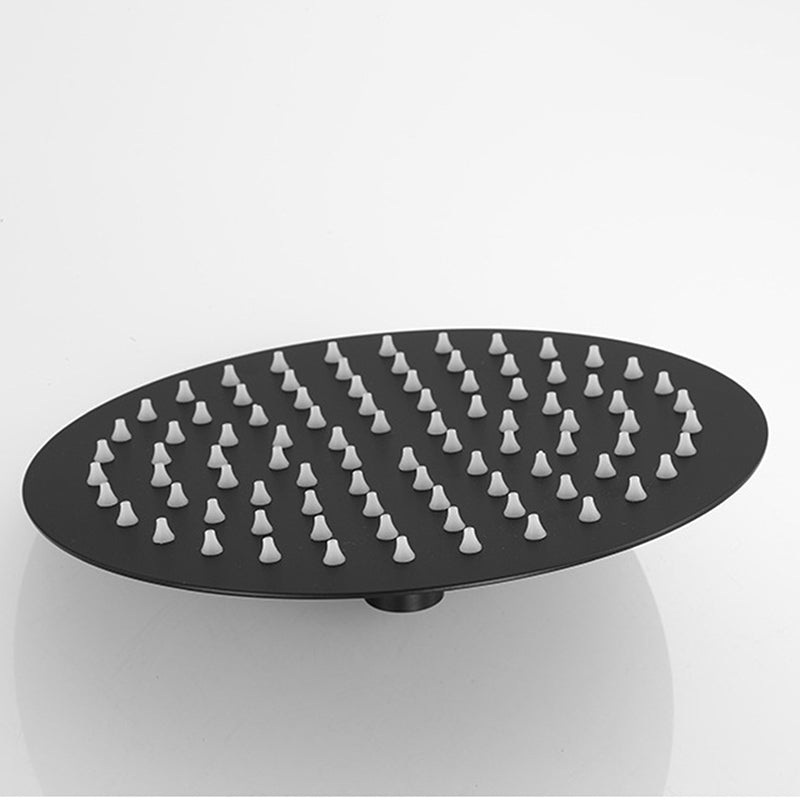 Square and Round Shower Head made of Stainless Steel, Fixed Mounted Ceiling Shower Head in Black