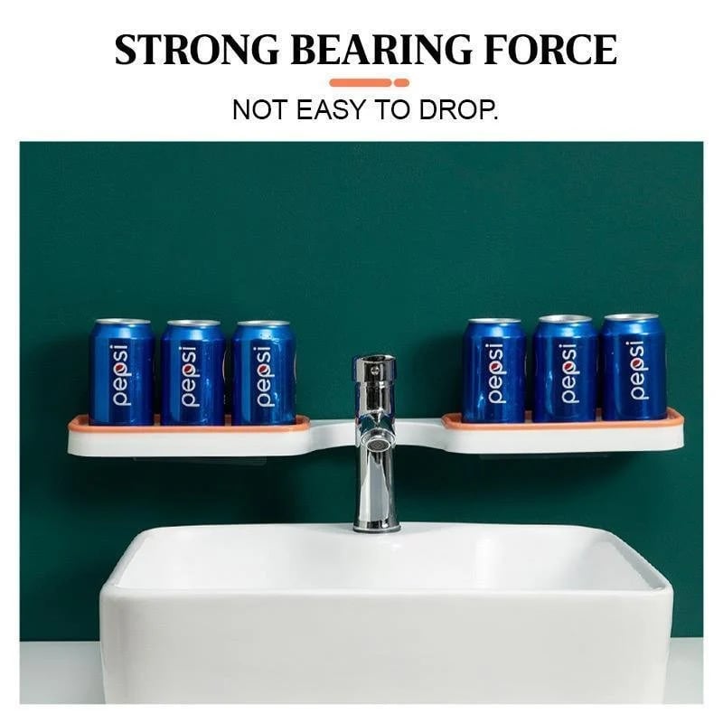 Redatable Bathroom Corner Shelf — Drill-free Storage Stand with Drain Holes