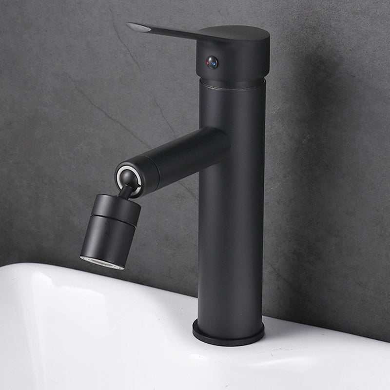 Modern Sink Faucet Copper Lever Handle Low Arc Pull Out Sink Faucet